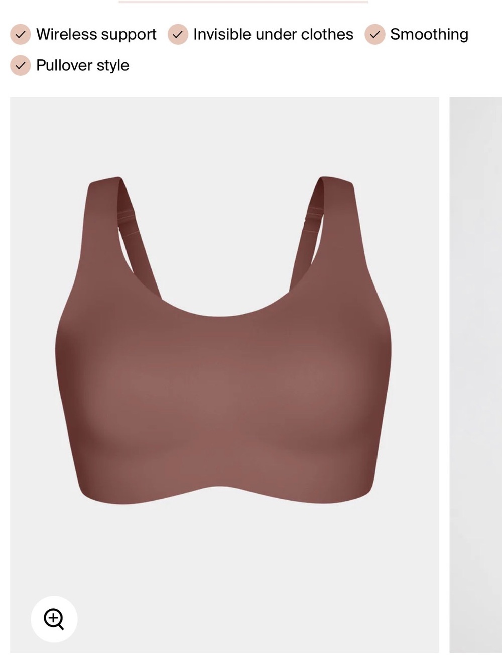 Knix Seamless Wireless Pullover Bra - Mauve Brown